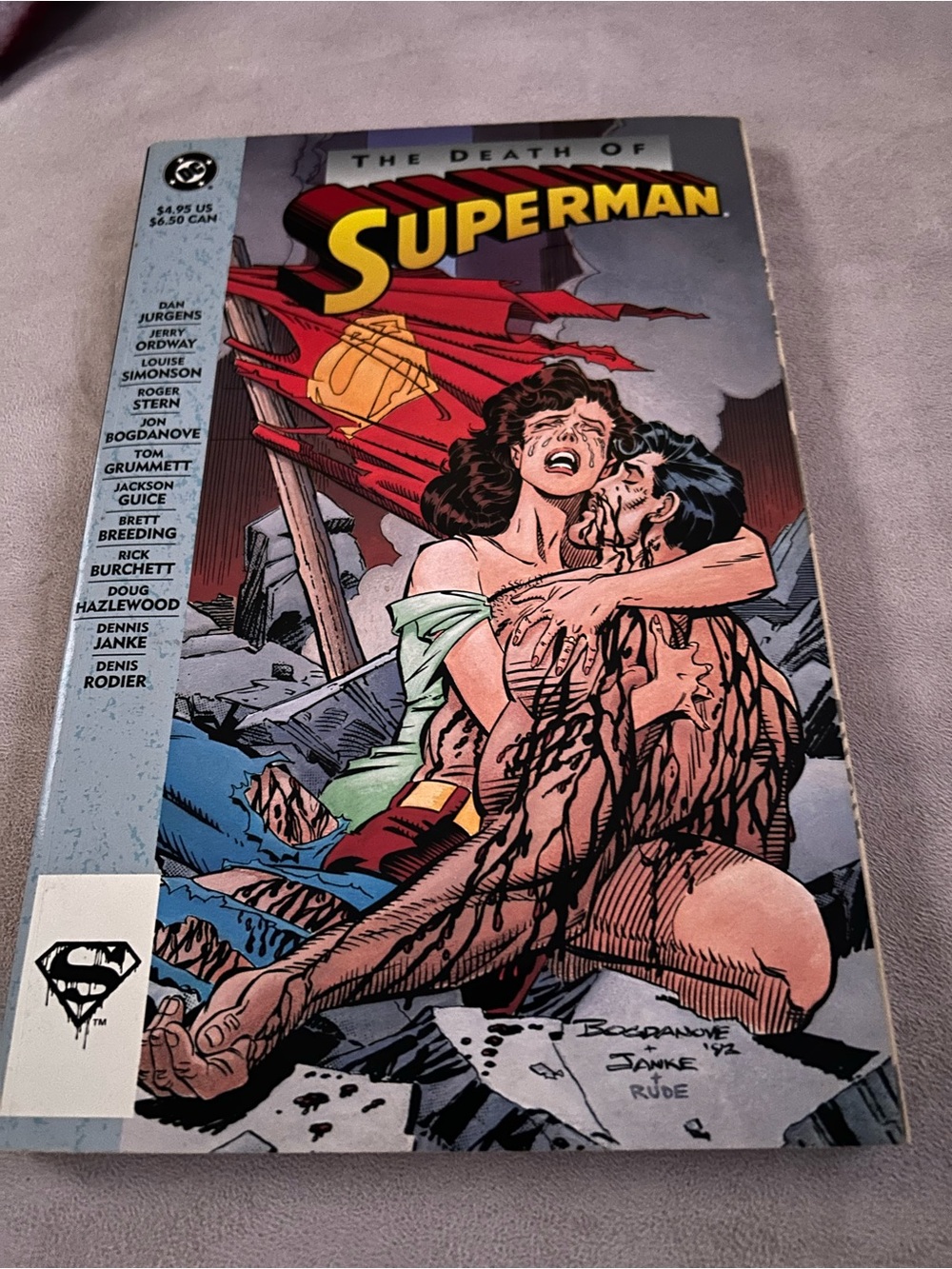 The Death of Superman Vintage Paperback Book